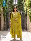 Dn 6946 By Kaya Mull Chanderi Kurti With Bottom Dupatta